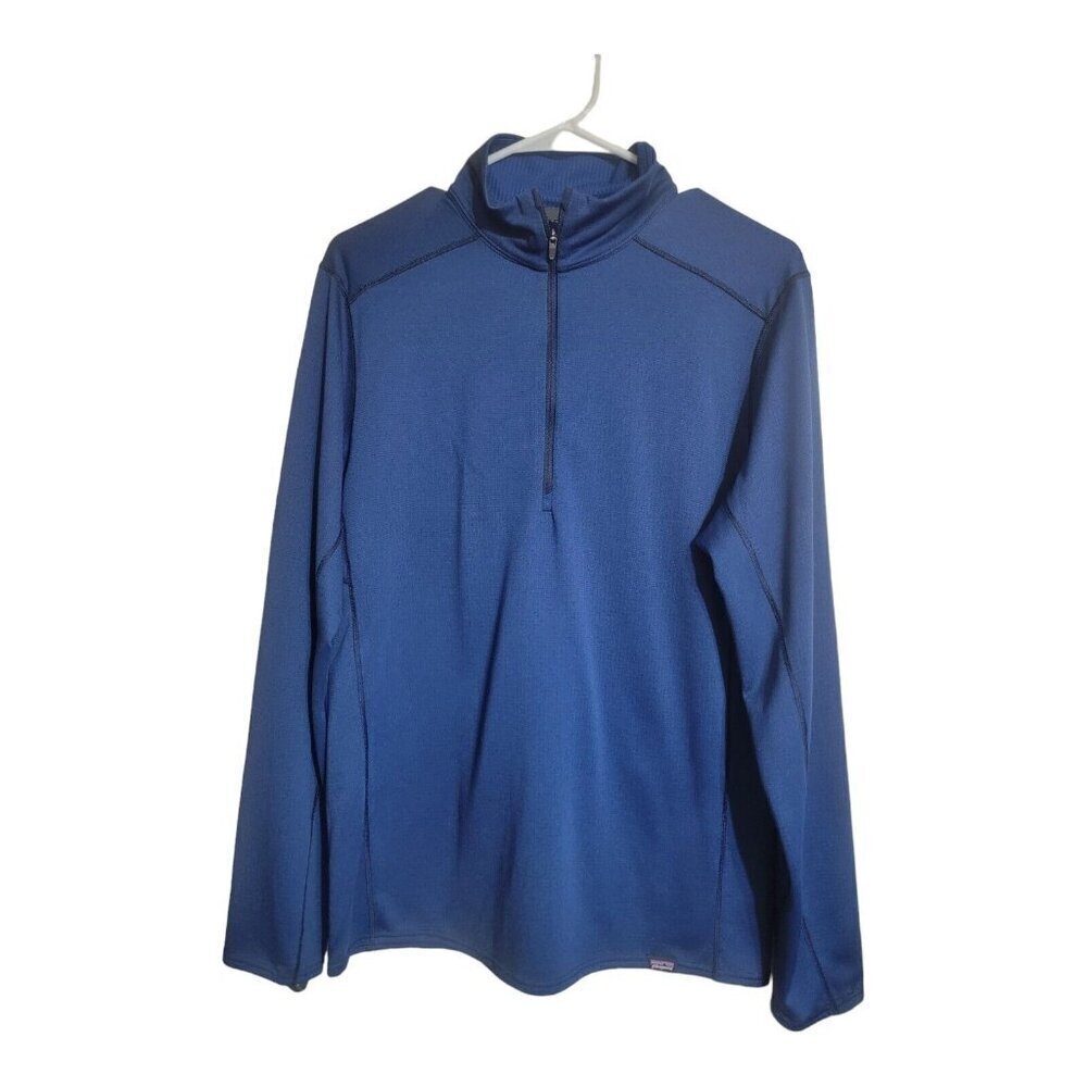 Patagonia Shirt Men M Blue Capilene Baselayer Midweight Ripstop Gorpcore Trail